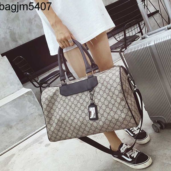 

design bag factory wholesale and retail short distance fashion letter large capacity one shoulder busins travel contrast color women's