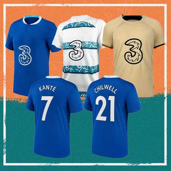 

fans tees 22/23 cfc kovacic soccer jersey werner pulisic ziyech 2023 sterling jorginho t. silva mount kante chilwell ziyech havertz footbal, Black