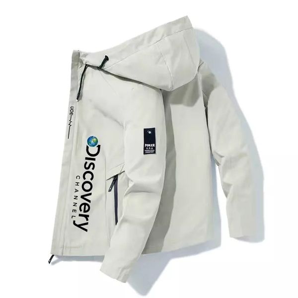 

mens jackets discovery windbreaker zipup spring autumn bomber men casual work fashion outdoor adventure 221130, Black;brown