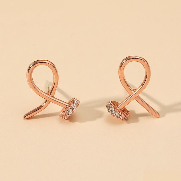 

stud fashion jewelry geometry crossed ear nail stud earrings drop delivery dhugk, Golden;silver