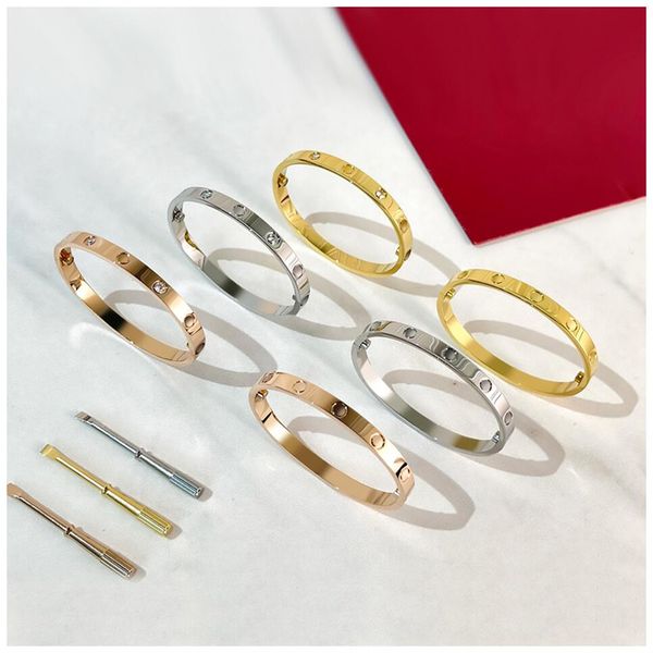 

love bracelets carti bracelet screw bangle goth braclets damenarmband traditional bangles simple gold braclet pulsera hombre bracciale uomo, Black