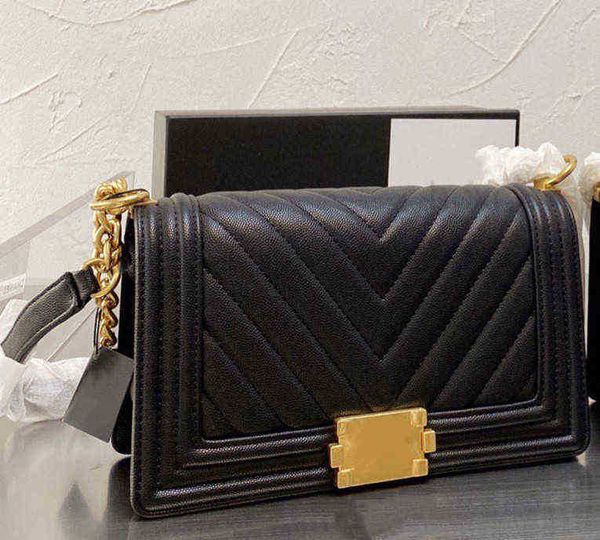 

designer large 7a classical chevran line caviar bags quilted flap designers calfskin interwoven chain crossbody official original imported 8