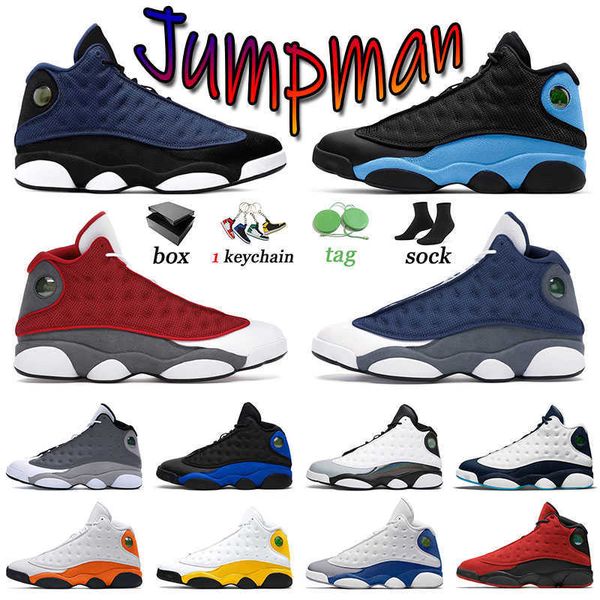 

basketball shoes sports mens 13s sneakers womens trainers french blue flint hyper royal singles day obsidian barons alternate university, Black