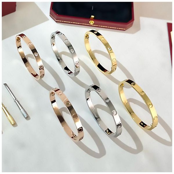 

love bracelets carti bracelet screw bangle promise braclets mama armband designer gold bangles son braclet pulsera oro bracciale oro rosa br, Black