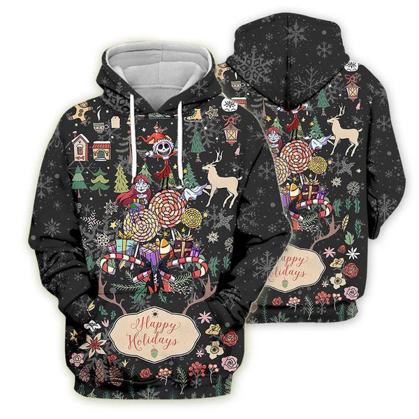 

men's hoodies sweatshirts digital printing hooded cartoon sweater, Black