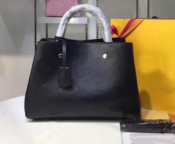 

designer luxury shopping handbags purses montaigne bag women tote brand letter embossing genuine leather shoulder bags