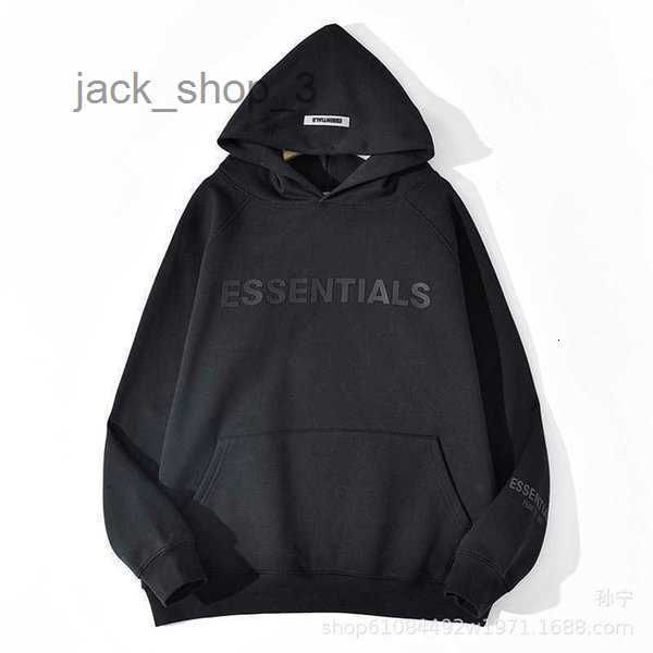 

men's hoodies sweatshirts 2022 jacket feal of god fog essentials double track high street wide american hooded sweater fashion 32, Black