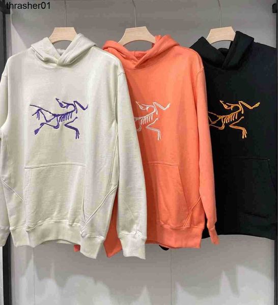 

men's hoodies sweatshirts designer arc co branded embroidery men women fashion streetwear hooded, Black
