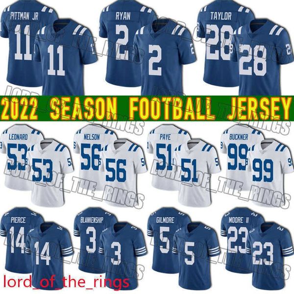 

jonathan taylor jersey football michael pittman matt ryan darius leonard alec pierce indianapoli''nfl''jerseys colt quen, Black;red
