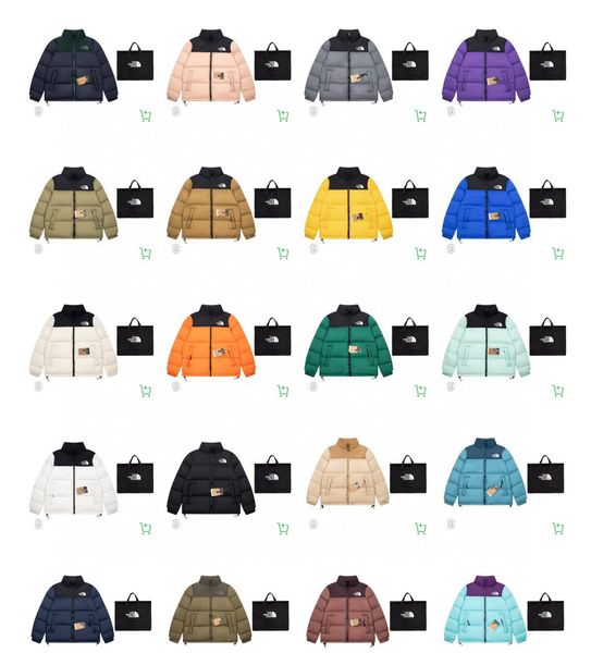 

jacket parka puffer jackets men women warm jacket's outerwear stylist winter coats 11 colors m-2xl, Black