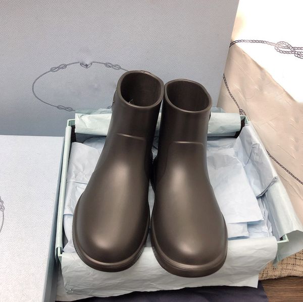 

luxury women black rubber booties rubber boots ladies classic fashion white platform waterproof rain boot flat shoes
