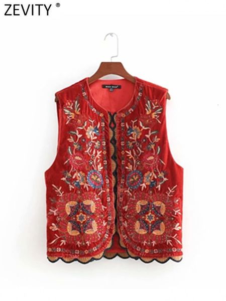 

women's jackets women vintage sequins flower embroidery vest jacket ladies retro national style patchwork casual velvet waistcoat ct154, Black;brown