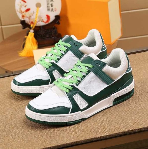 

designer shoes trainers designers sneakers mesh sneakers classic vintage chaussures leather with box size 35-45 2022 m, Black