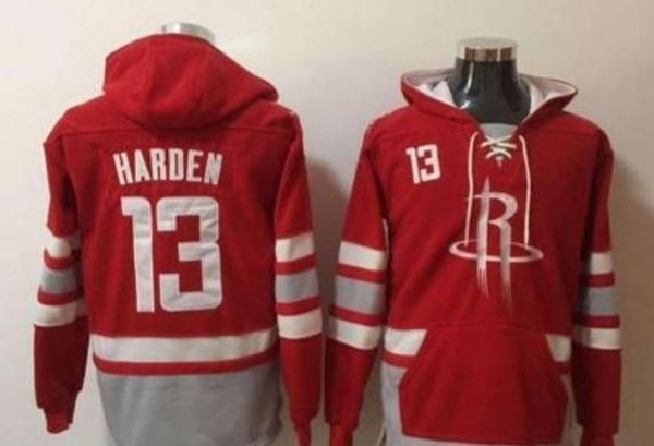 

custom hoodie jersey houston red 13 james harden hoodie jersey mens women youth sweatshirt stitched, Black;red