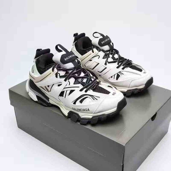 

designer shoes trendy balencigass roller skates paris track3 2022 air cushioned daddy student heightening breathable men's women's