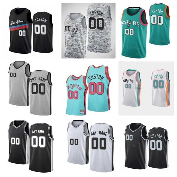 

men women youth san antonio''spurs''custom 31 keita bates-diop 33 tre jones 23 zach collins 18 isaiah roby 11 joshua pri, Black;red