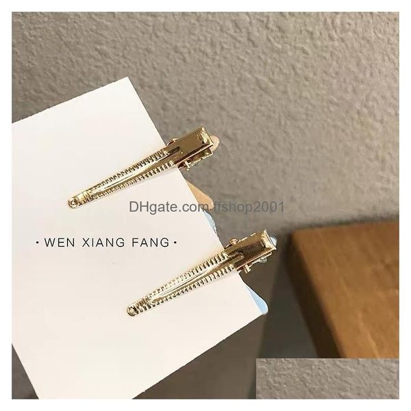

hair clips barrettes fashion jewelry cute starfish hair clip barrette women girls hairpin dukbill toothed barrettes drop delivery dhpmv, Golden;silver