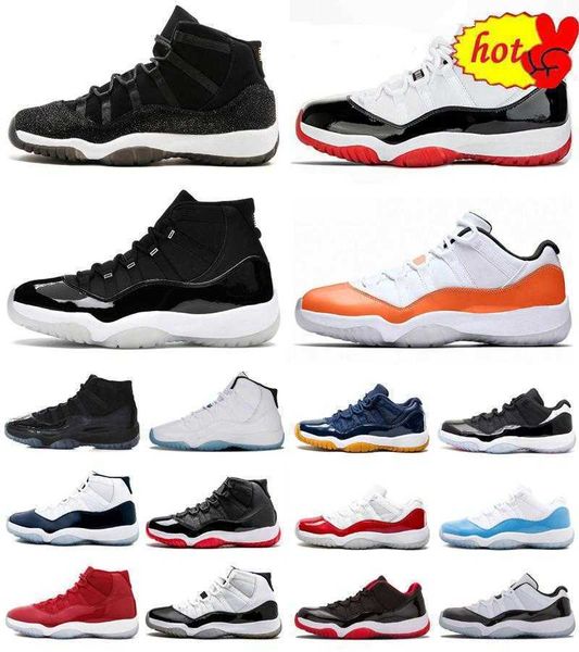 

high jumpman 11 11s outdoor shoes mens sports trainers 25th anniversary concord 45 bred space jam pantone low legend blue women sneakers 13, Black
