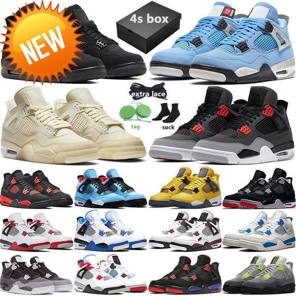 

basketball running shoes basketball shoes mens trainer with box 4s black cat university blue infrared sail cool grey cactus jack