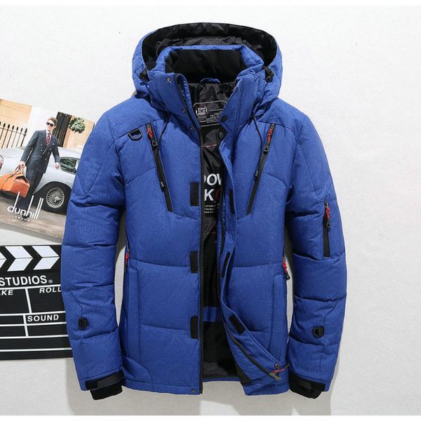 

men's vests white duck down men winter jacket warm hooded thick puffer jacket down coat male casual overcoat thermal parka 5xl 221129, Black;white