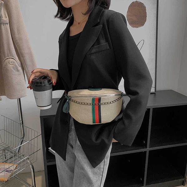 

design bag factory wholesale and retail new phone waist bag 2023 red fashion crossbody stripe cht