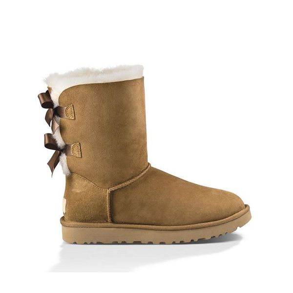 

designer aus snow boots women shoes classic sneakers ankle bailey bow ii chestnut short black grey outdoor winter boot uggitys bcc