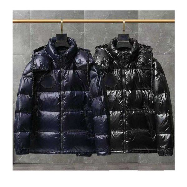 

fashion brand luxury designer down jacket winter warm high street men and women's casual bread jacket, Black