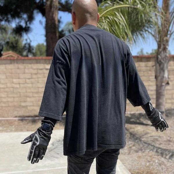 

mens t shirt designer shirts ins new round neck loose sweatshirt oversize tee men women fashion hip-hop tshirt, White;black