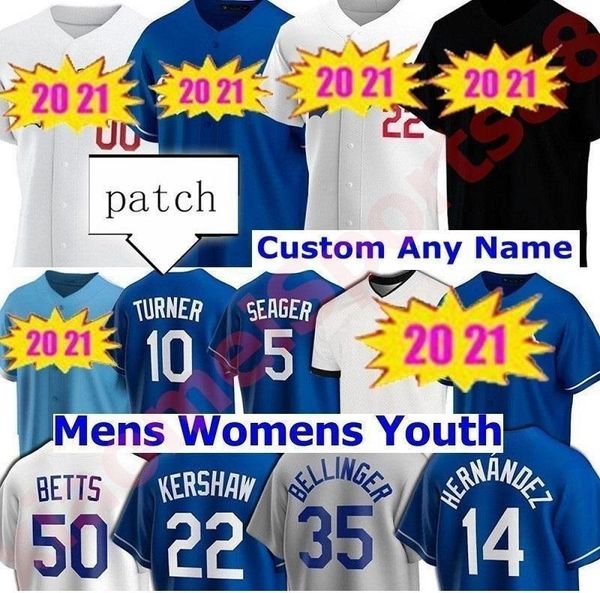 

college wear 20 21 dodgers men women kids baseball jerseys 50 mookie betts 35 cody bellinger justin turner max muncy clayton kershaw enrique, Black