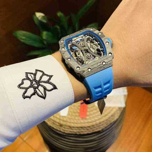 

multi-function superclone luxury mechanical watches barrel type richa milles rm53-01 automatic watch hollow tourbillon fashion tape trendy m, Slivery;golden