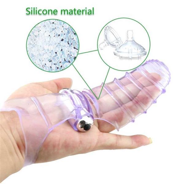 

massager finger sleeve female masturbator g spot prostate massage clit stimulate toys for woman couple lesbian orgasm products