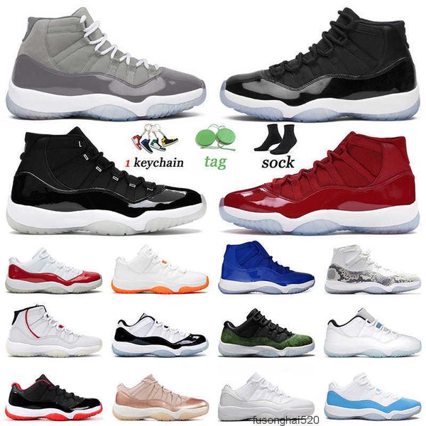 

jorden 11 11s mens basketball shoes retro high og 36-47 jumpman men women space jam 25th anniversary white win like 96 cool grey designer sh, Black