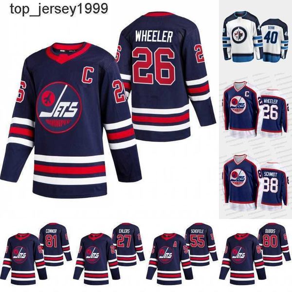 

winnipeg blake wheeler jets jersey hellebuyck nate schmidt nikolaj ehlers kyle connor mark scheifele pierre-luc dubois adam lowry josh, Black;red