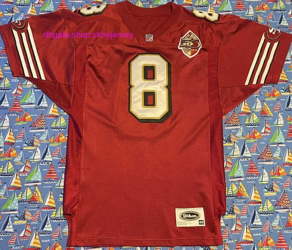 

new retro rare wilson steve young football jersey mens kids stitched throwback jerseys, Black