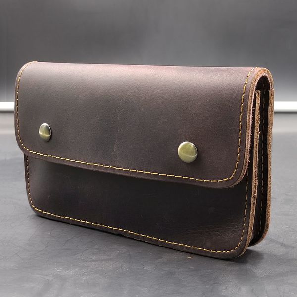 

waist bags genuine crazy horse leather waist packs for men travel fanny pack belt length male small waist bag for phone pouch 220930