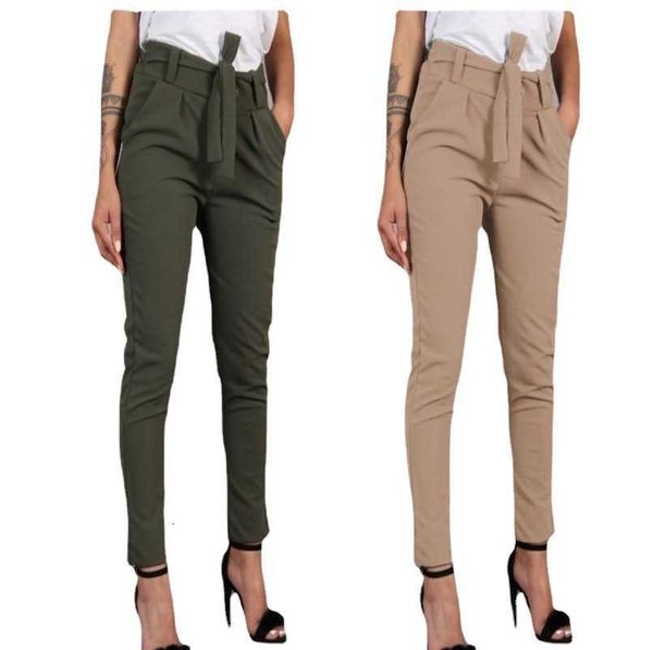 

ms pants 2022 women's new fashion versatile waist slacks, Black;white