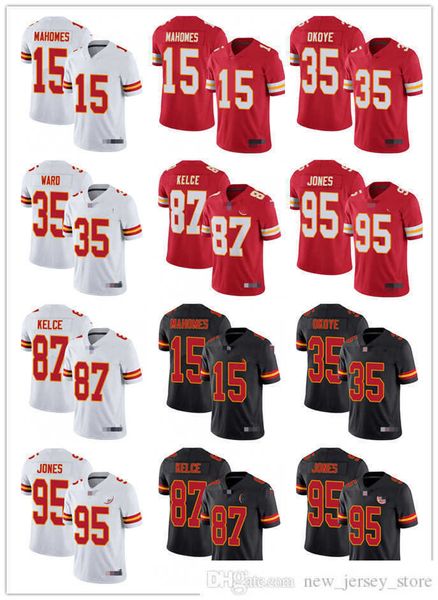 

football jersey men women youth kansas''city''chiefs''9 juju smith-schuster 15 patrick mahomes 87 travis kelce, Black;red