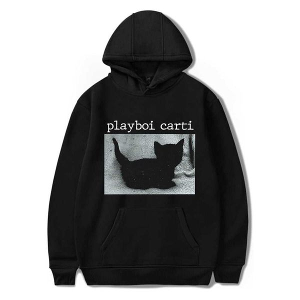 

playboi carti hoodie casual fashion sweatshirt fashion hoody, Black
