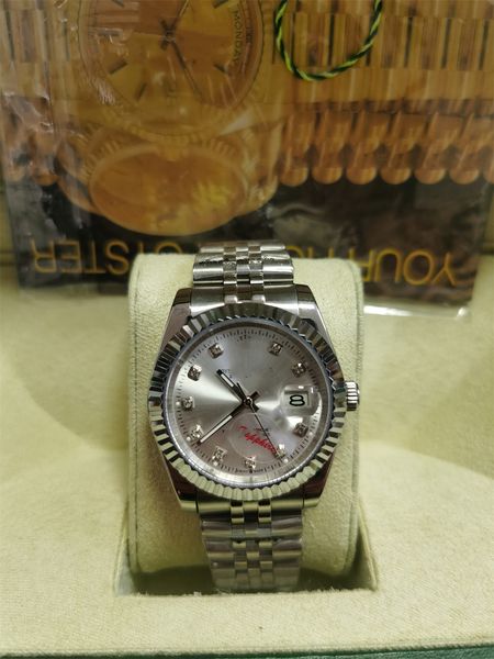 

luxury mens fashion 41mm silver watches automatic mechanical log watch 2813 stainless steel brand men wristwatches water proof montre de lux, Slivery;brown