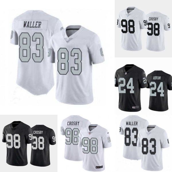 

football jerseys las vegas''raiders''jersey 83 darren waller 28 josh jacobs, Black;red