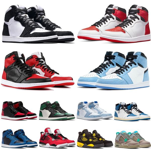 

jumpman basketball shoes starfish university blue sail black cat pure money bred fire obsidian red cactus unc jumpman 4 mens men women 1s 4s