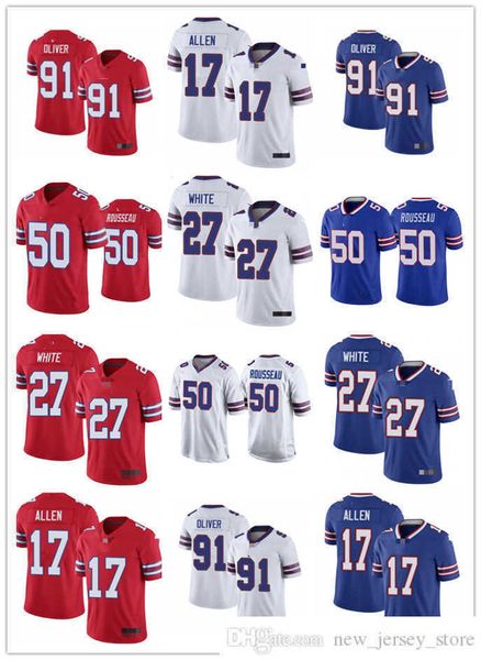 

football jerseys men women youth buffalo''bills''40 von miller 17 josh allen 14 stefon diggs 26 devin singletary 11 cole, Black;red