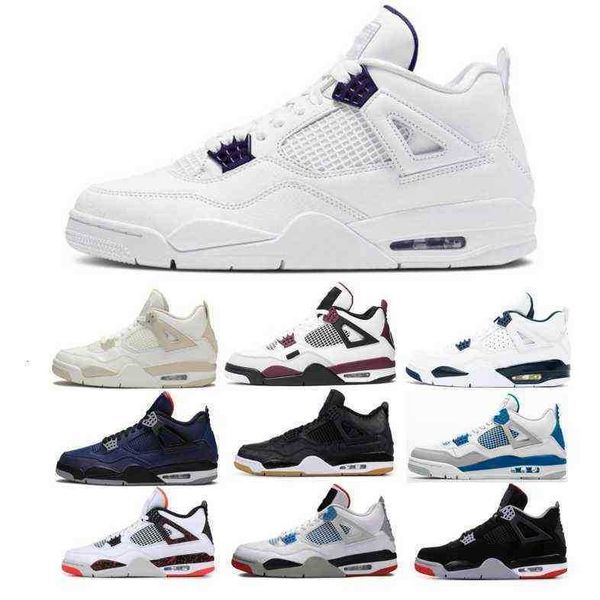 

jumpman 4 4s outdoor shoes oreo university blue raptors fire red thunder starfish tattoo white black 2021 authentic men women trainer