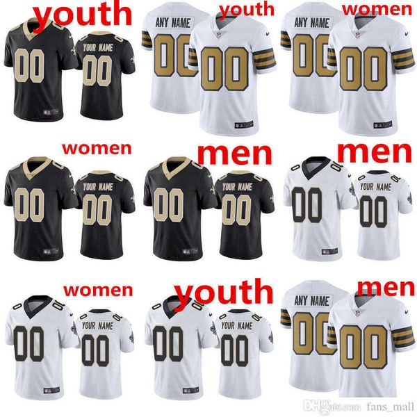 

football new orleans''saints''jerseys 2 olave 70 penning 41 kamara 13 thomas 7 taysom hill, Black;red
