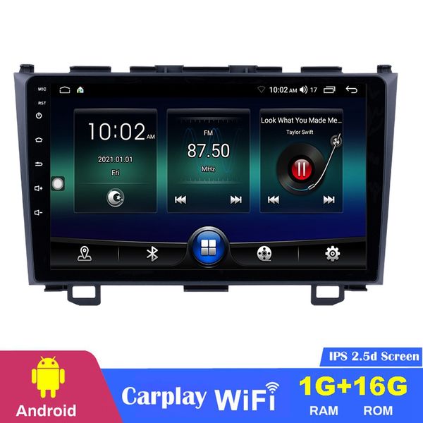 

android car dvd radio player 9 inch head unit touchscreen for honda crv 2006-2011 with usb aux wifi dual din stereo