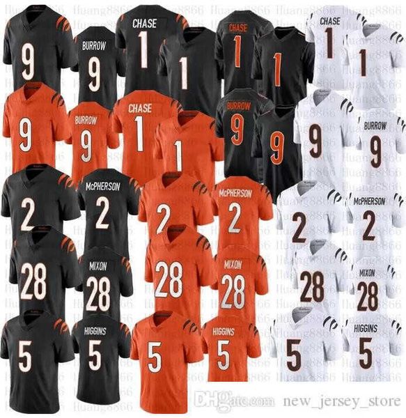 

football jerseys men women cincinnati''bengals''jersey 9 joe burrow 1 ja'marr chase 28 joe mixon 83 tyler boyd 85 t, Black;red