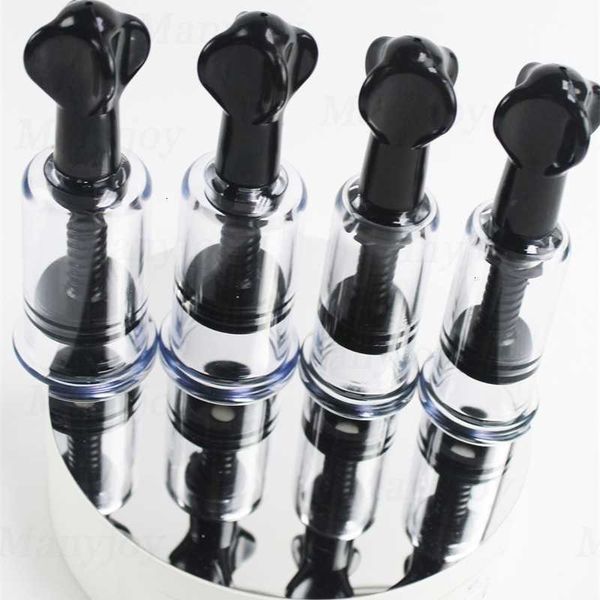 

s1s1 toy massagerplastic nipple suction cups toys clear black rotating vacuum twist breast sucker women men breasts enlarger pump