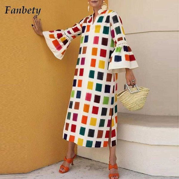 

party dresses fashion plaid print party dress autumn new casual flare long sleeve pleated maxi dress women summer elegant v neck long dresse, White;black