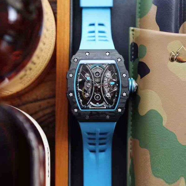 

multi-function superclone watches wristwatch designer luxury mens mechanics watch richa milles wristwatch da meixian yang tianyou carbon fib, Slivery;golden
