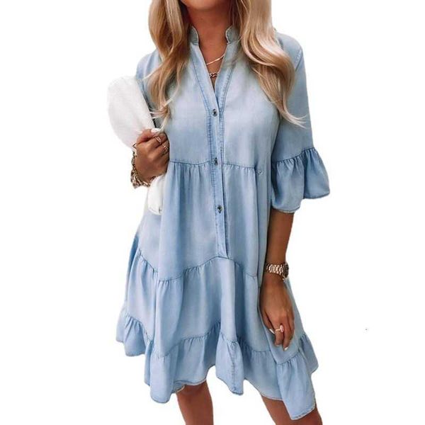 

casual dress women's 2022 summer new solid color mini, Black;gray